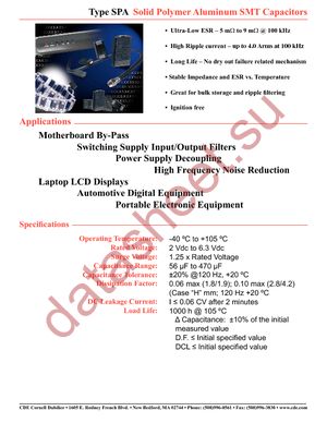 SPA121M0EB datasheet  